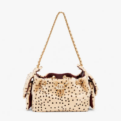 Mini 25 Handbag Beige black