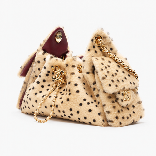 Mini 25 Handbag Beige black
