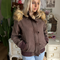 2000's Jacket with Fur Collar