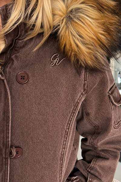 2000's Jacket with Fur Collar