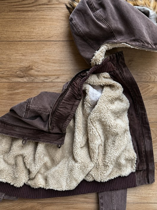 2000's Jacket with Fur Collar