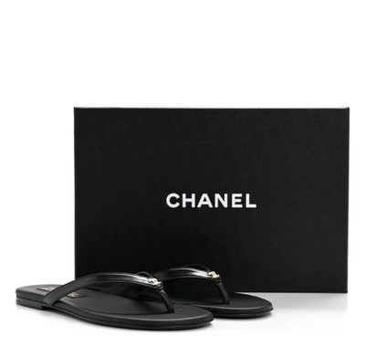 CC Crystal Thong Sandals