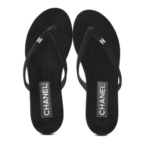 CC Velvet Thong Sandals