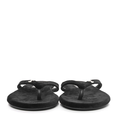 CC Velvet Thong Sandals